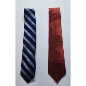 Jos A Bank Mens Silk Ties Set Of Two Striped Polka Dot Business Formal